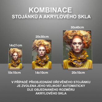 Akrylové sklo Móda - květiny