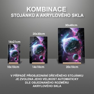 Akrylové sklo Tajemný vesmír