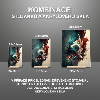 Akrylové sklo Barevná spirála 2