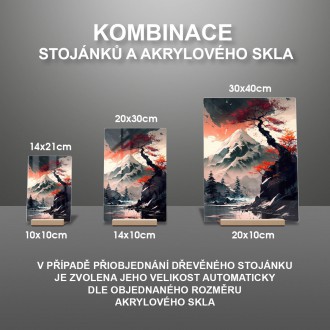 Akrylové sklo Zasněžená hora
