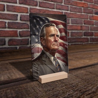 Akrylové sklo Prezident USA George H. W. Bush