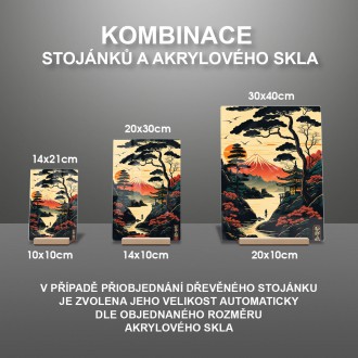Akrylové sklo Chrám nad jezerem