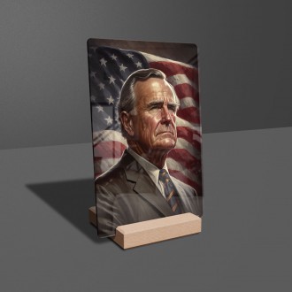 Akrylové sklo Prezident USA George H. W. Bush