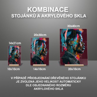 Akrylové sklo Moderní umění - Afro American