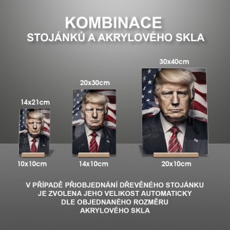 Akrylové sklo Prezident USA Donald Trump
