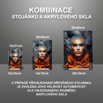 Akrylové sklo Abstraktní modelka 5