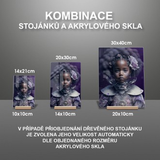 Akrylové sklo Fantasy vesmírná mladá dívka