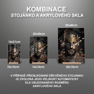 Akrylové sklo Středověký bojovník
