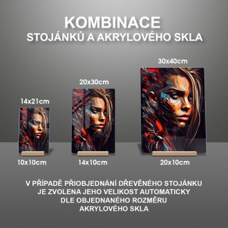 Akrylové sklo Moderní umění - olejomalba