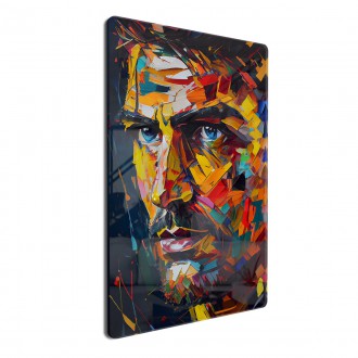 Akrylové sklo Moderní umění - barevná tvář muže