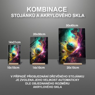 Akrylové sklo Tajemný vesmír 4