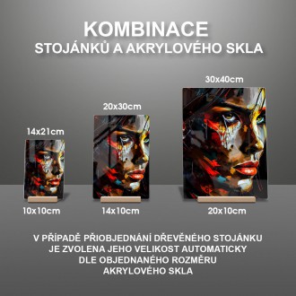 Akrylové sklo Olejomalba - Žena