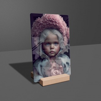 Akrylové sklo Malá dívka v kapuci