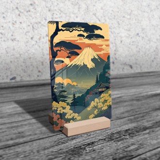 Akrylové sklo Chrám před Fuji