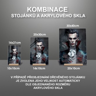 Akrylové sklo Hrabě Drákula