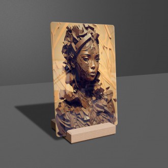 Akrylové sklo Dřevěná žena
