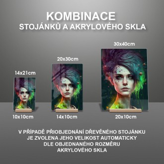 Akrylové sklo Toxická lesní víla