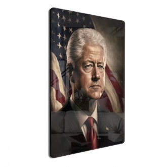 Akrylové sklo Prezident USA Bill Clinton