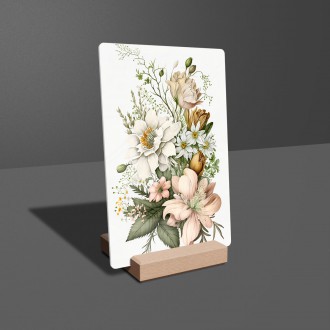 Akrylové sklo Květinový herbář 4