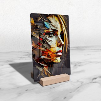Akrylové sklo Olejomalba - Abstraktní tvář