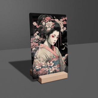 Akrylové sklo Japonská žena 3