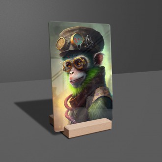 Akrylové sklo Steampunková opice 1
