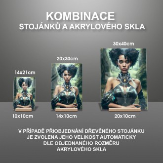Akrylové sklo Fantasy vesmírná cestovatelka 1