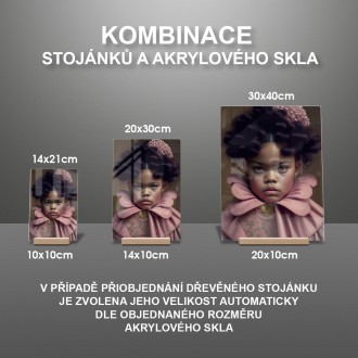 Akrylové sklo Malá holčička v šatech