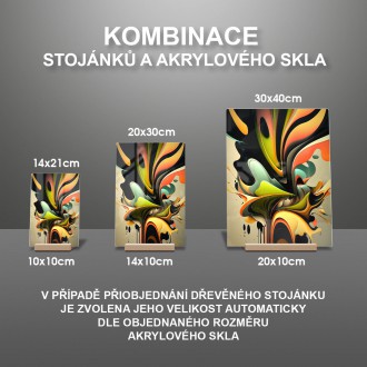 Akrylové sklo Ve víru barev