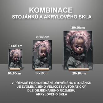 Akrylové sklo Strašidelná holčička