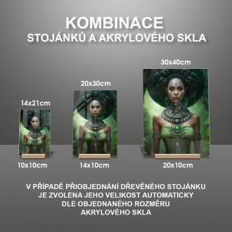 Akrylové sklo Fantasy vesmírná cestovatelka 3