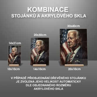 Akrylové sklo Prezident USA Joe Biden