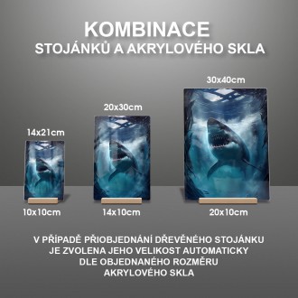 Akrylové sklo Velký bílý
