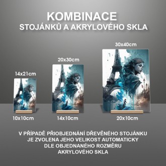 Akrylové sklo Vzpomínka na Paříž