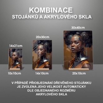 Akrylové sklo Fantasy vesmírná dívka 3