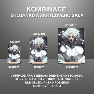 Akrylové sklo Fantasy vesmírná vládkyně 1