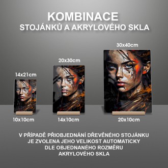 Akrylové sklo Olejomalba - Dívka
