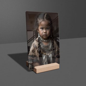 Akrylové sklo Indiánská dívka 2
