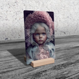 Akrylové sklo Malá dívka v kapuci