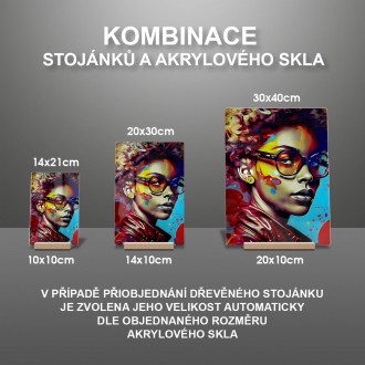 Akrylové sklo Moderní umění - Brýle