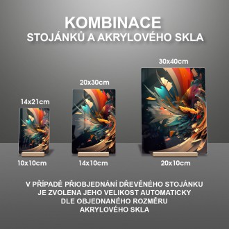 Akrylové sklo Barevná spirála 1