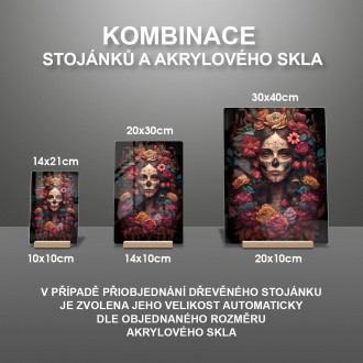 Akrylové sklo Santa Muerte 1