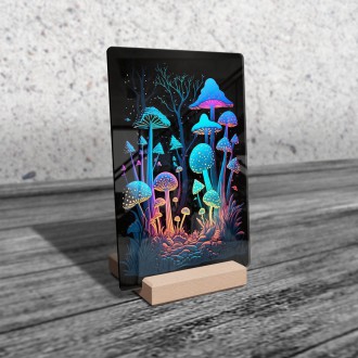 Akrylové sklo Kouzelný houbový les