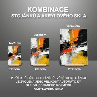 Akrylové sklo Moderní umění - barevný mramor