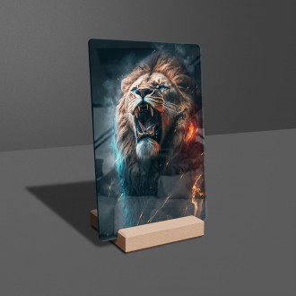 Akrylové sklo Řev lva