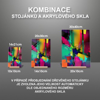 Akrylové sklo Moderní umění - barevné obrazce