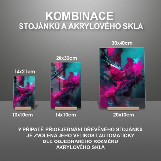 Akrylové sklo Barevný inkoust 1