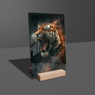 Akrylové sklo Řev tygra
