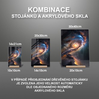 Akrylové sklo Galaxie za soumraku