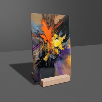 Akrylové sklo Moderní umění - směs barev